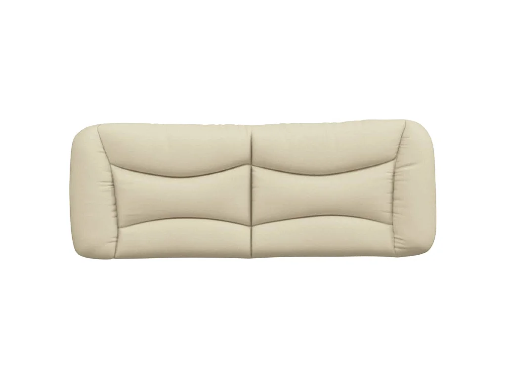 Coussin de tête de lit Hvar crème 140 cm tissu