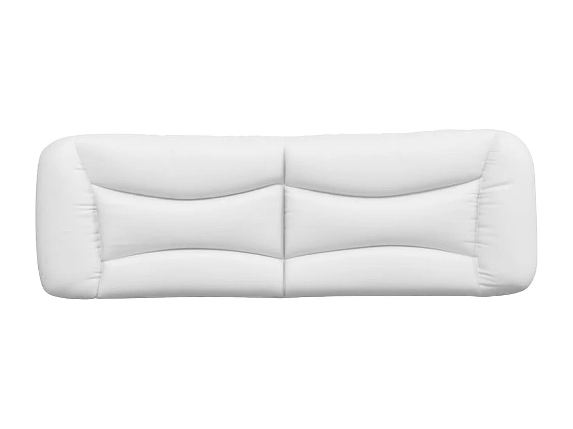 Coussin de tête de lit Hvar blanc 160 cm similicuir