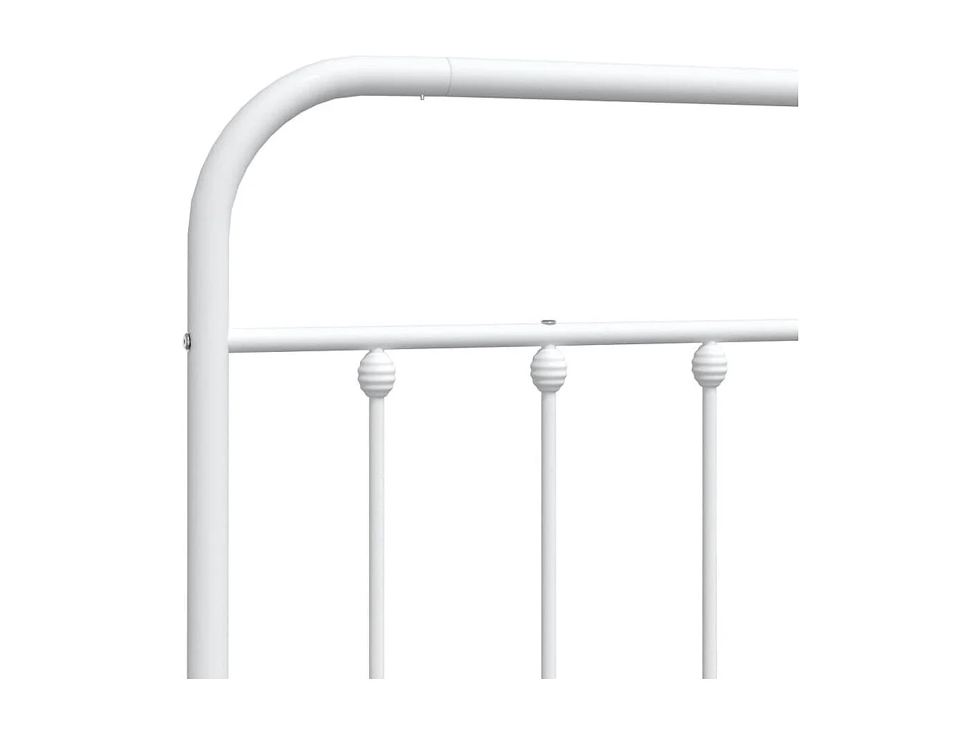 Testiera di Ricambio in Metallo Bianco 107 cm