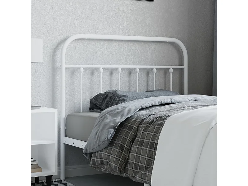 Kopfteil Metall Weiß 107 cm