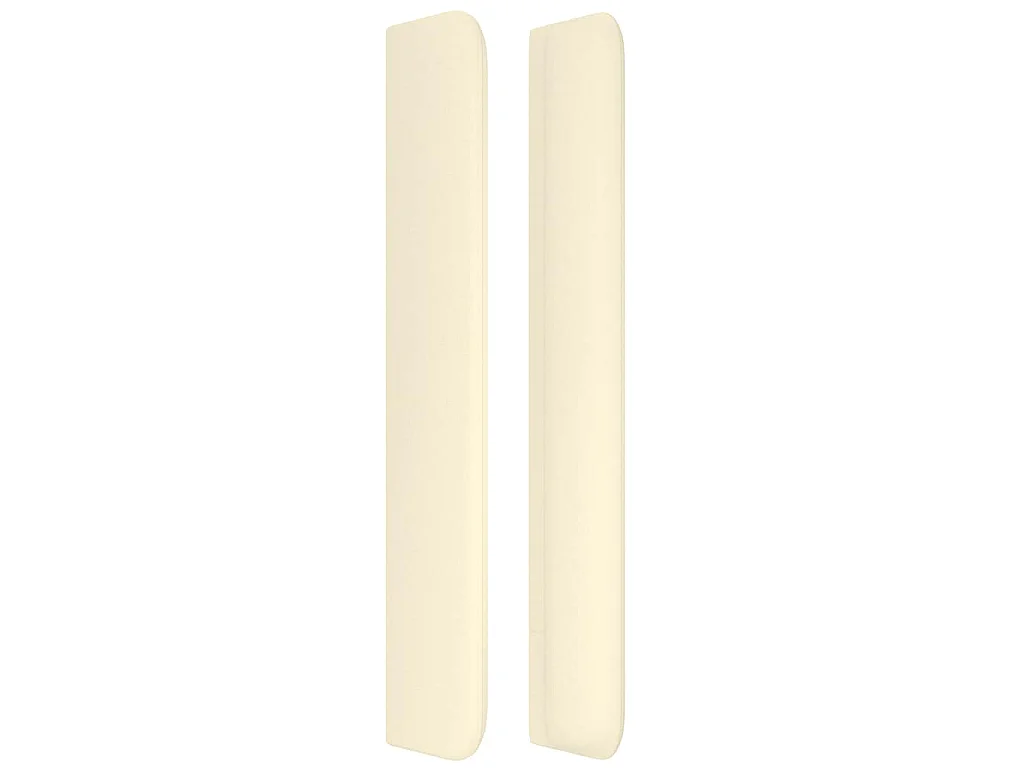 Tête de lit avec oreilles Crème 83x16x118/128 cm Similicuir