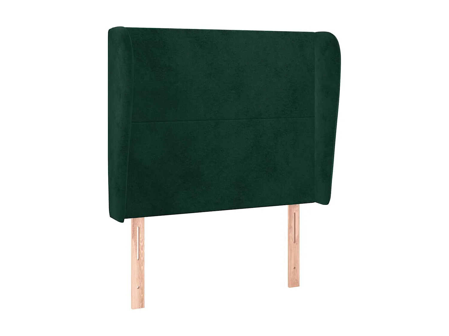 Tête de lit avec oreilles Vert foncé 83x23x118/128 cm Velours