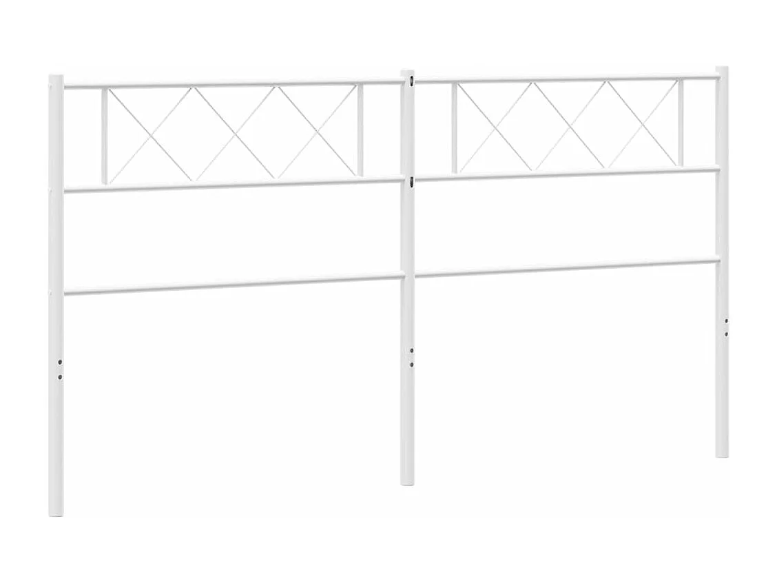 Cabecero de metal blanco 200 cm