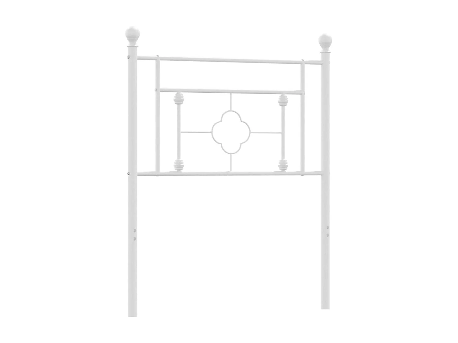 Tête de lit de remplacement métal blanc 75 cm