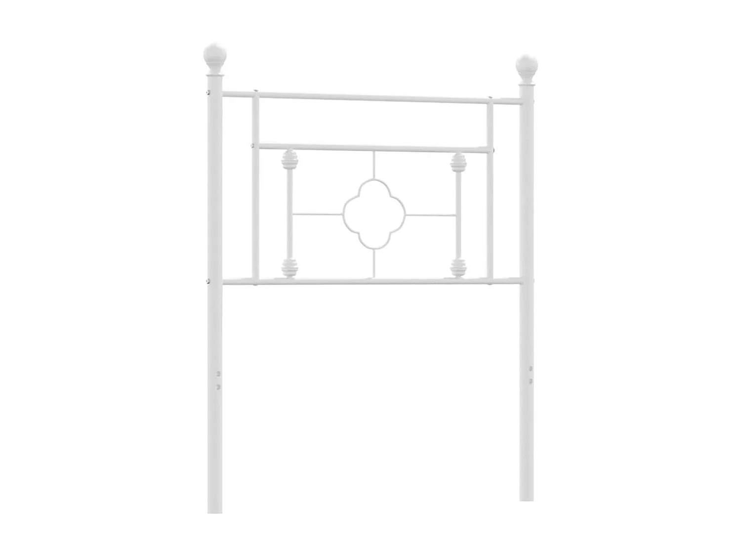 Tête de lit de remplacement métal blanc 75 cm