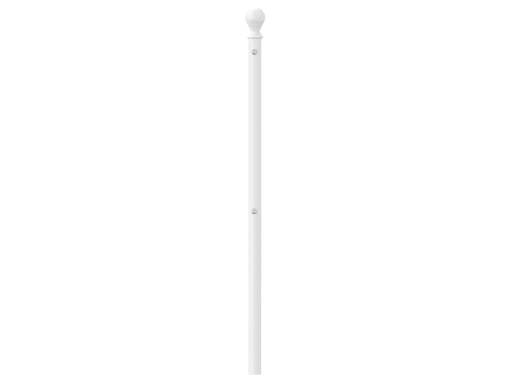 Vervangend hoofdbord 75 cm metaal wit