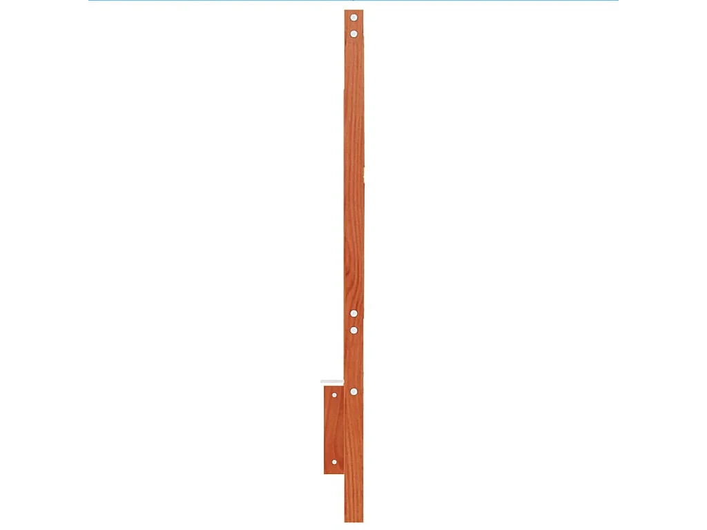 Hoofdbord 160 cm massief grenenhout wasbruin