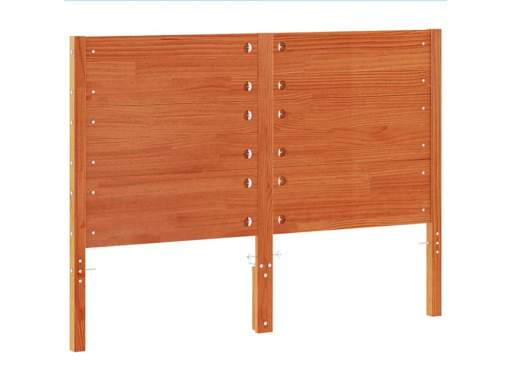 Tête de lit cire marron 180 cm bois massif de pin