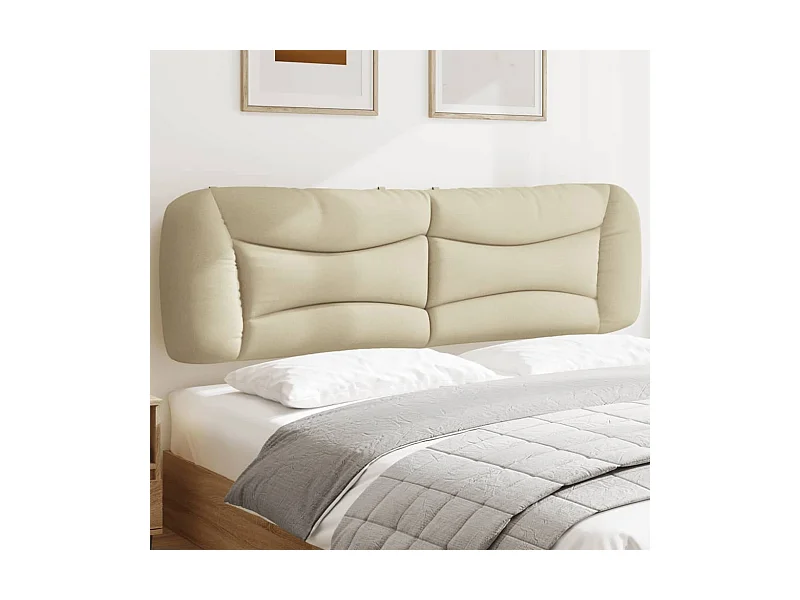 Cuscino Testiera Hvar Crema 180 cm in Tessuto