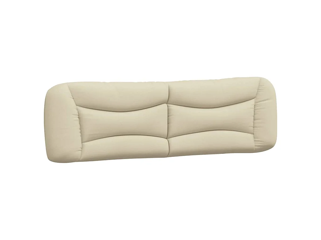 Kopfteil-Kissen "Hvar" Creme 180 cm Stoff