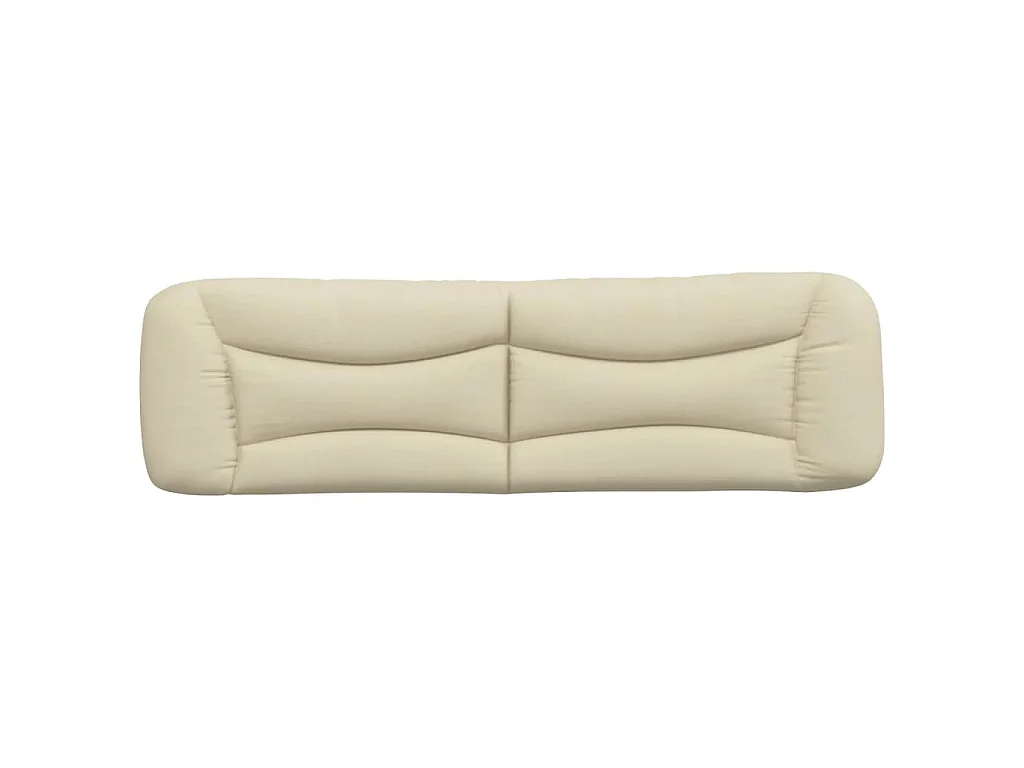 Kopfteil-Kissen "Hvar" Creme 180 cm Stoff