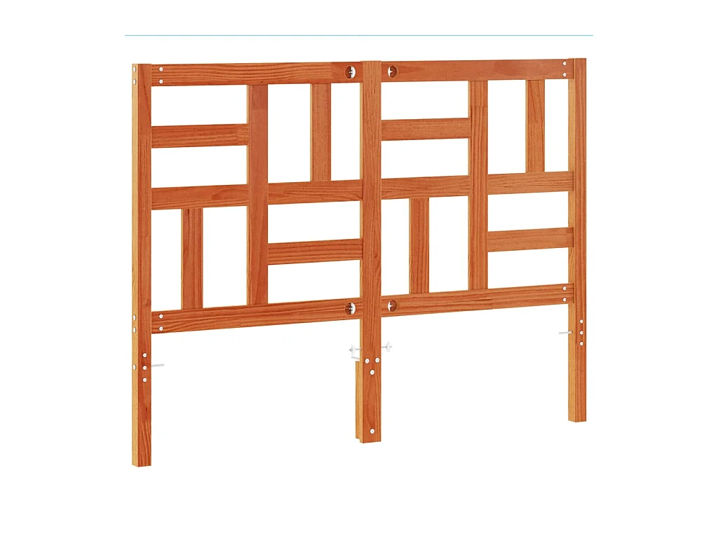 Tête de lit cire marron 160 cm bois massif de pin