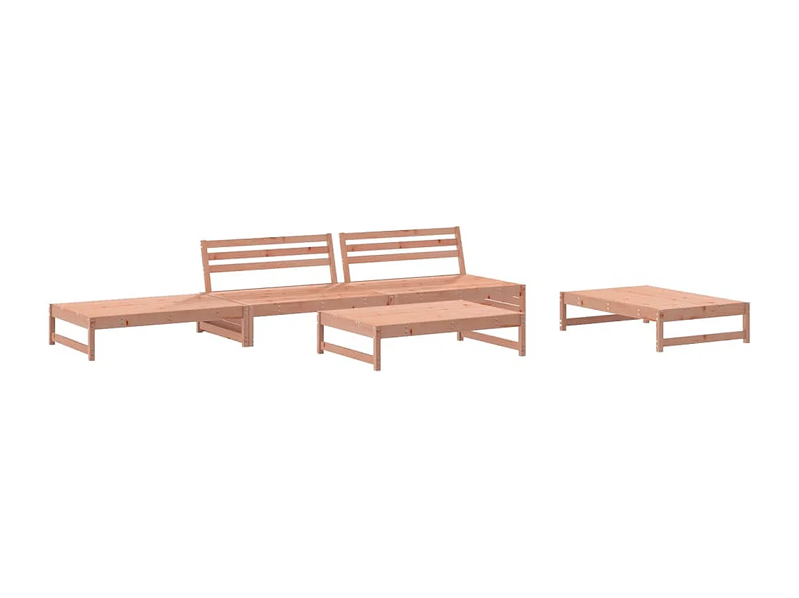 Salon de jardin 5 pcs bois massif douglas