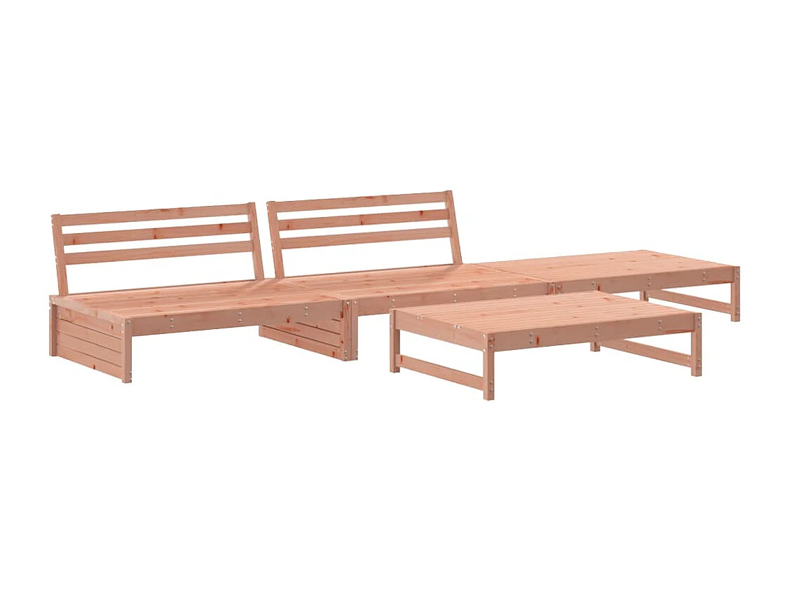 Salon de jardin 4 pcs bois massif douglas