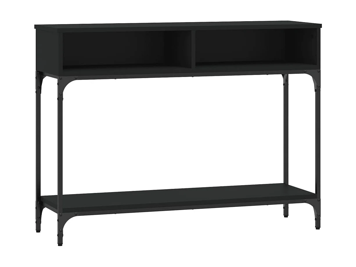 Table console noir 100x30,5x75 cm bois d'ingénierie