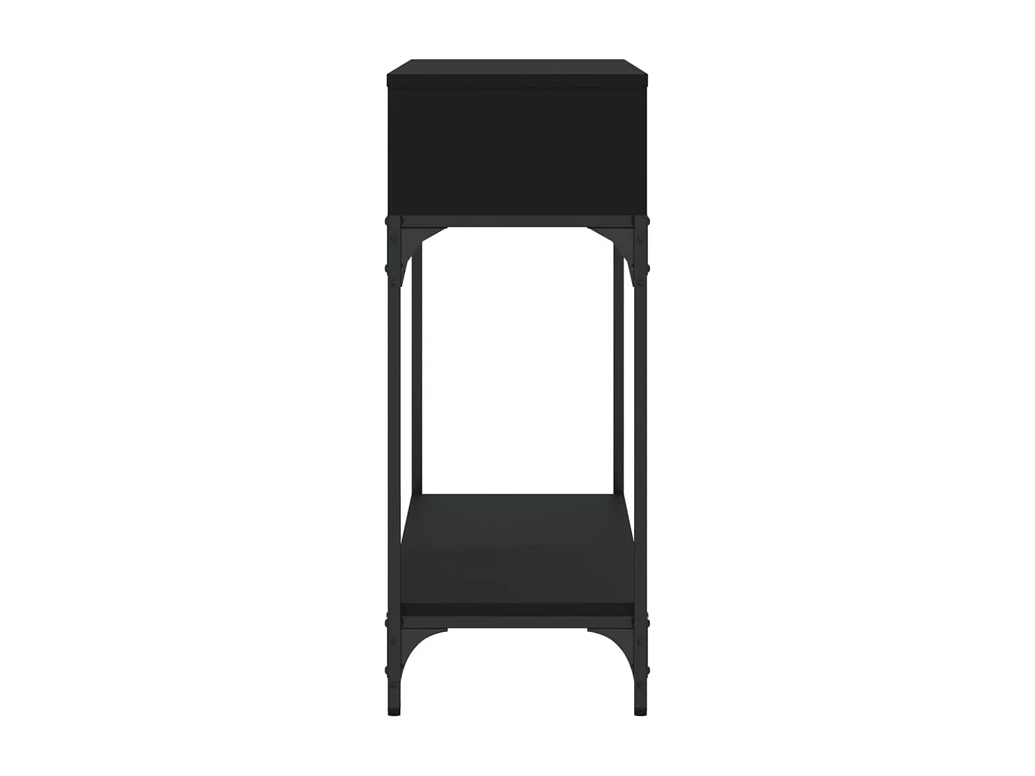 Table console noir 100x30,5x75 cm bois d'ingénierie