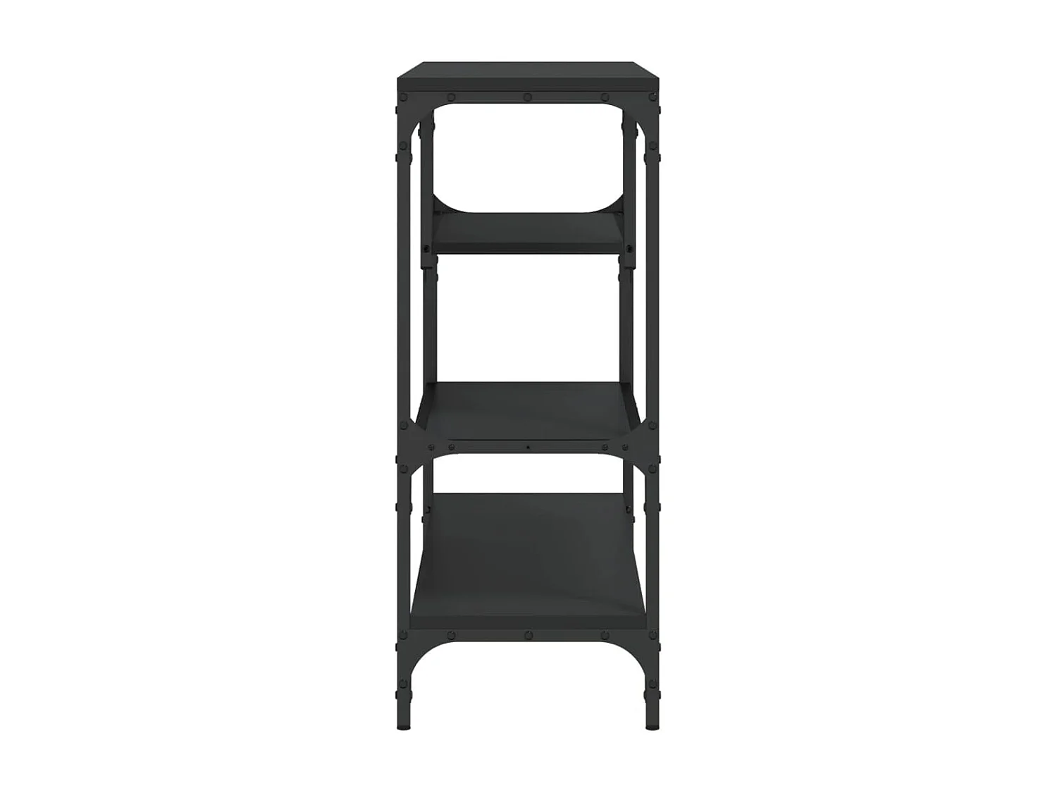 Table console noir 100x30x75 cm bois d'ingénierie