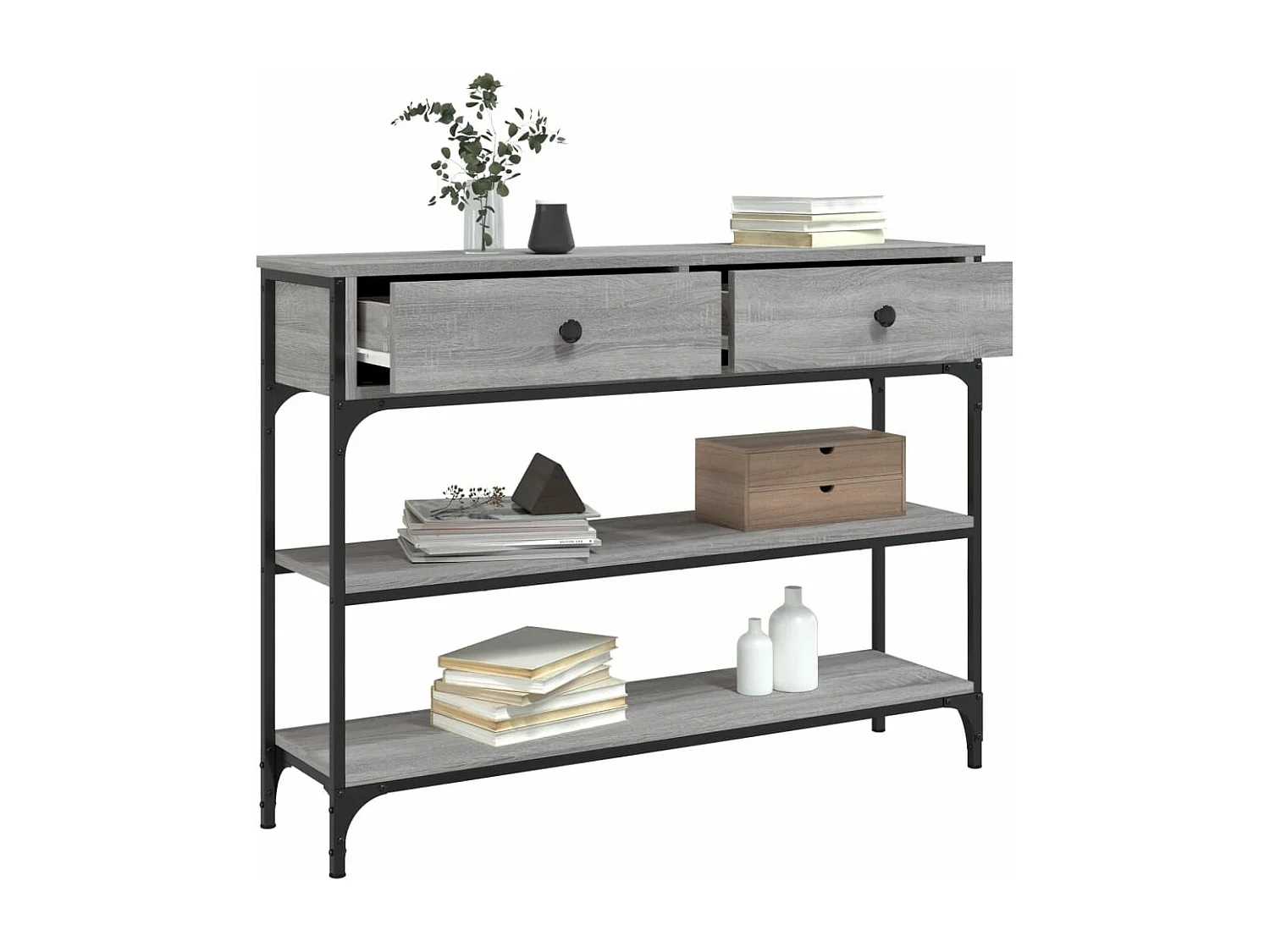 Konsolentisch Grau Sonoma 100x25x75 cm Holzwerkstoff