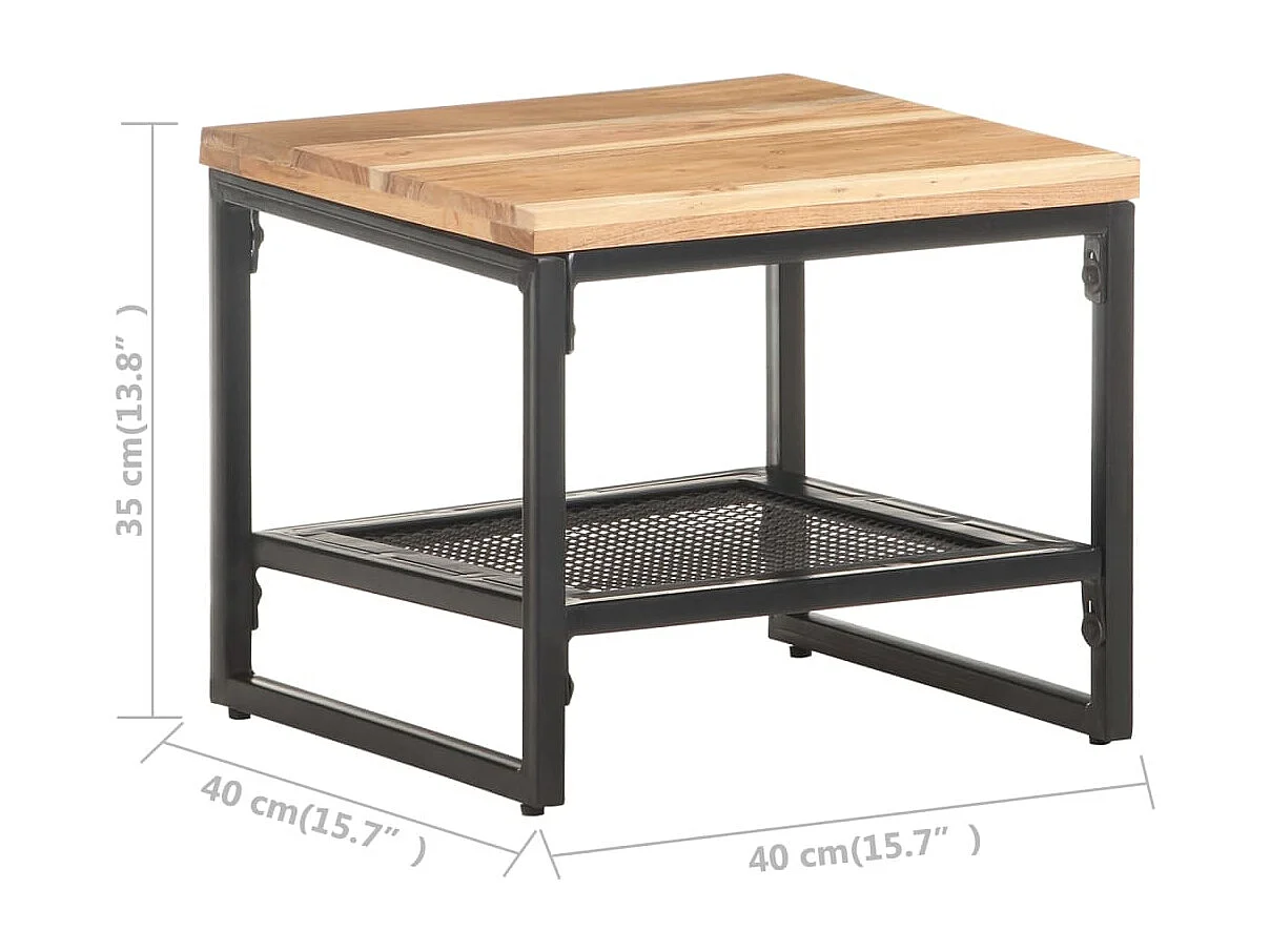 Table d'appoint 40x40x35 cm Bois d'acacia massif