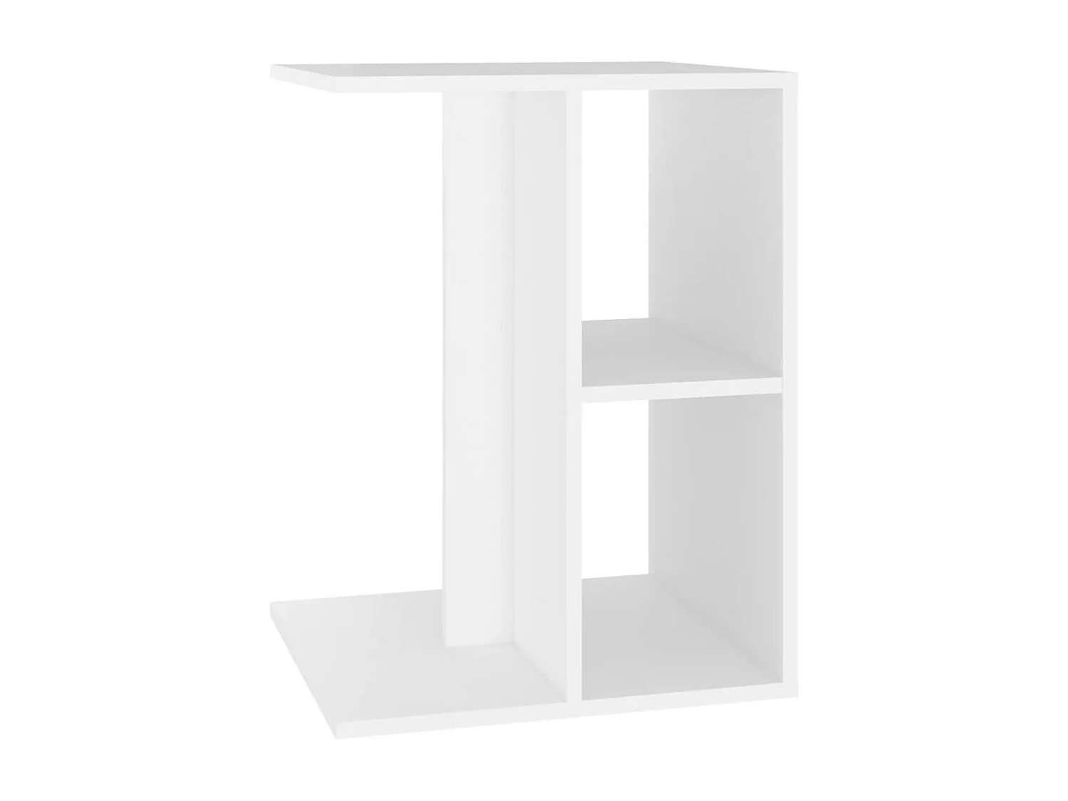 Beistelltisch Weiß 60x40x45 cm Holzwerkstoff