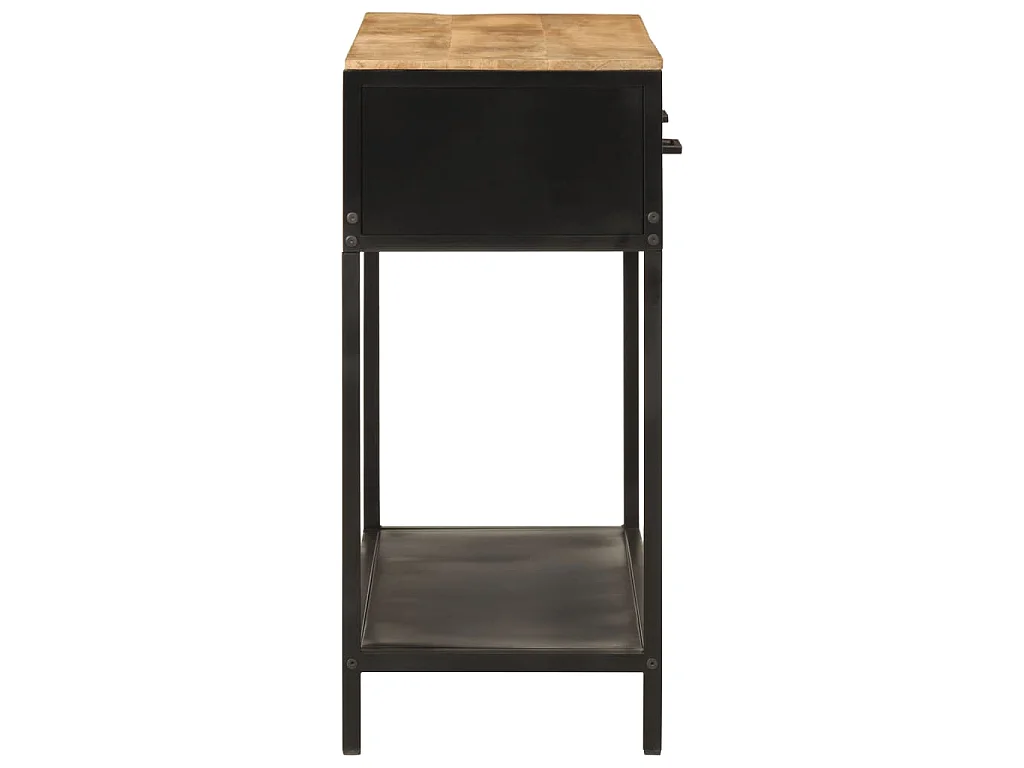 Konsolentisch 100x35x76 cm Massivholz Mango und Eisen