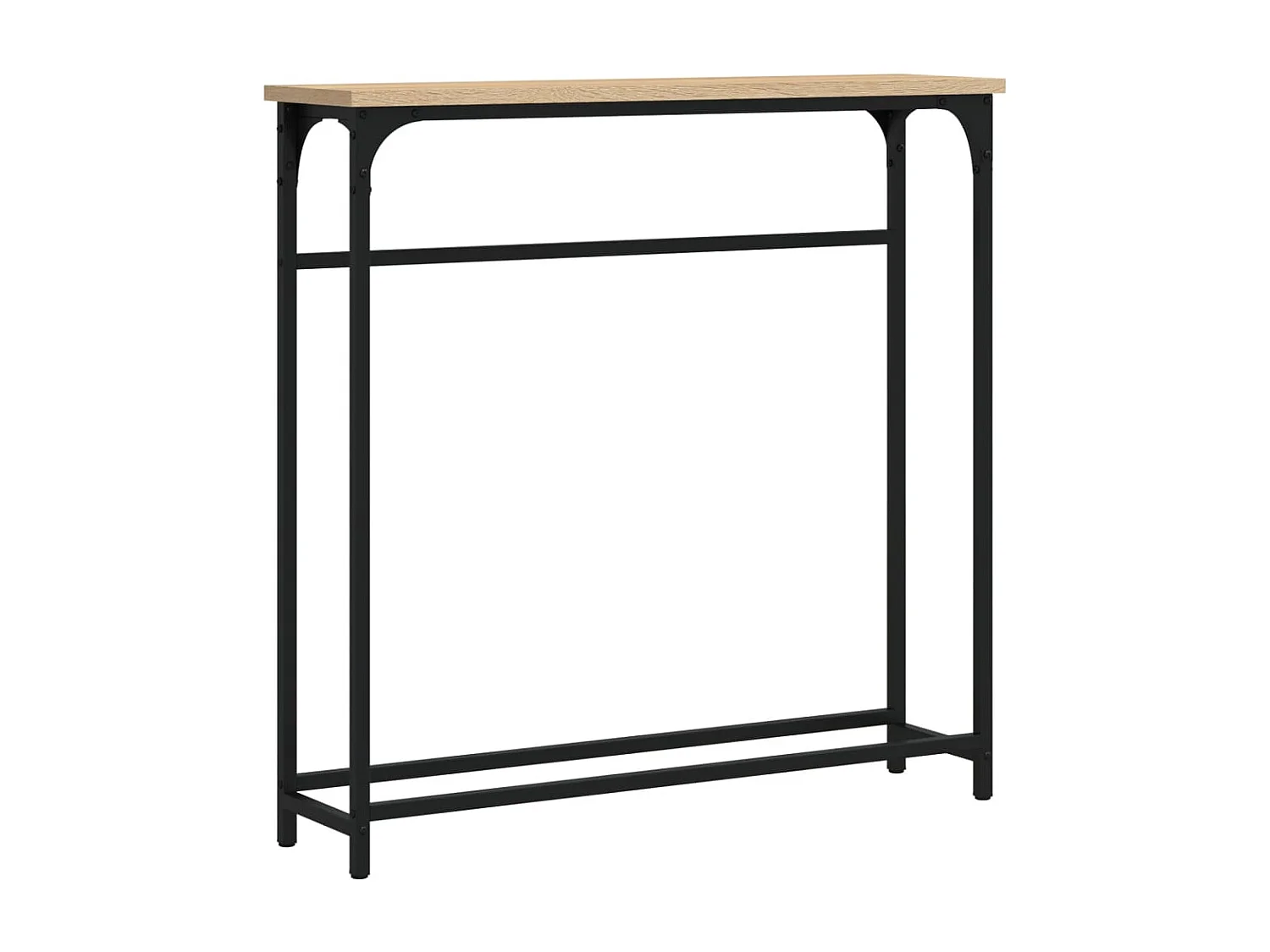 Mesa consola roble Sonoma 75x19,5x75 cm madera de ingeniería
