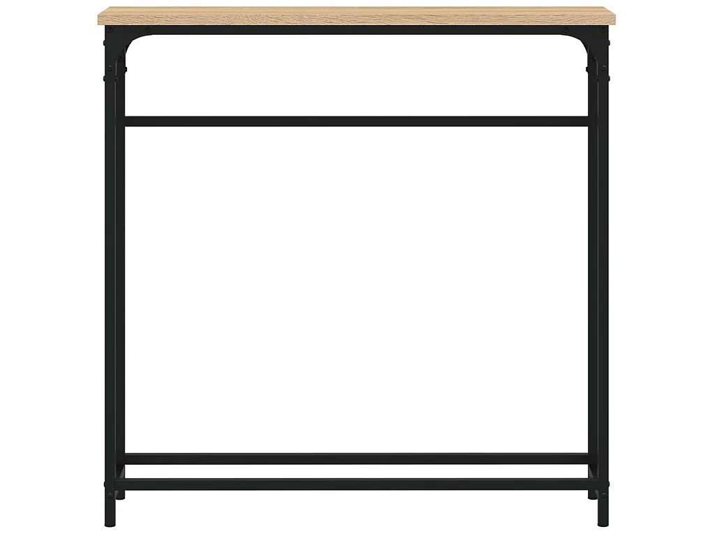 Mesa consola roble Sonoma 75x19,5x75 cm madera de ingeniería