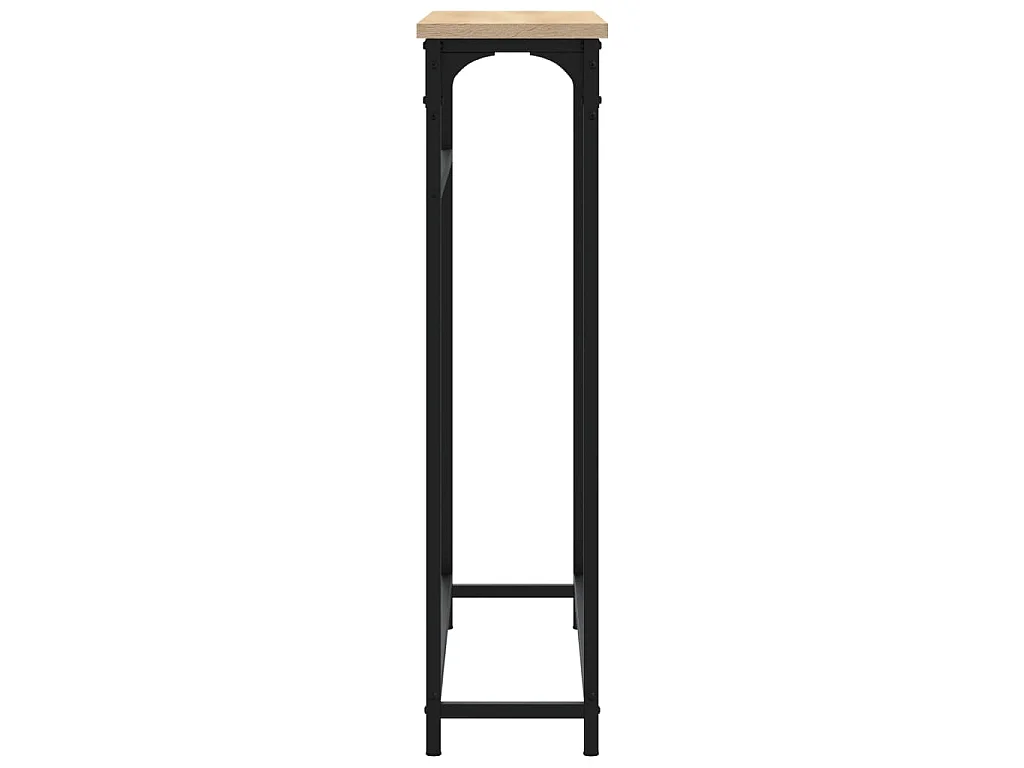 Mesa consola roble Sonoma 75x19,5x75 cm madera de ingeniería