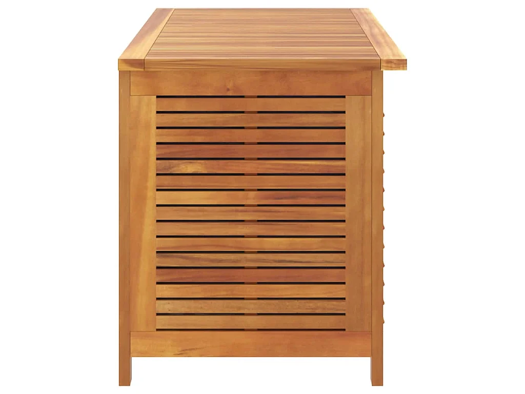 Caixa arrumação jardim c/ veneziana 113x50x56 cm acácia maciça