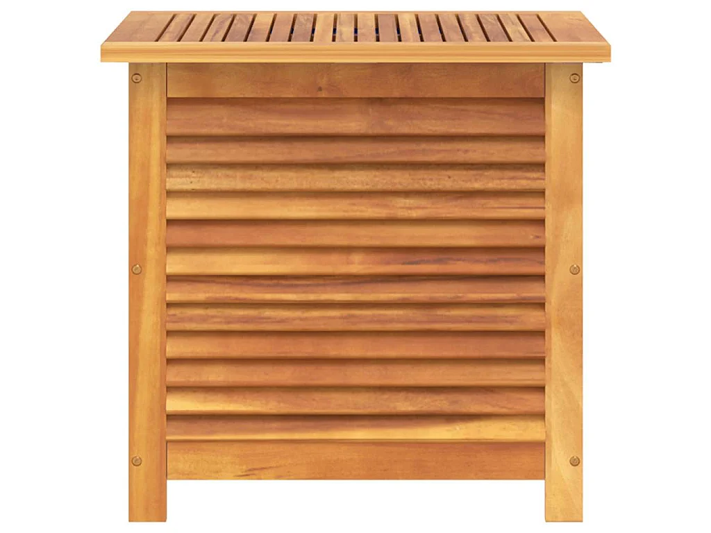 Gartenbox mit Lüftungsschlitzen 60x50x56 cm Massivholz Akazie