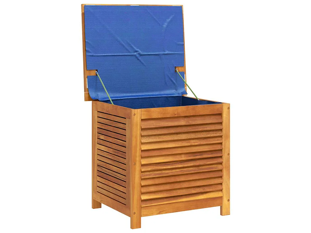 Gartenbox mit Lüftungsschlitzen 60x50x56 cm Massivholz Akazie
