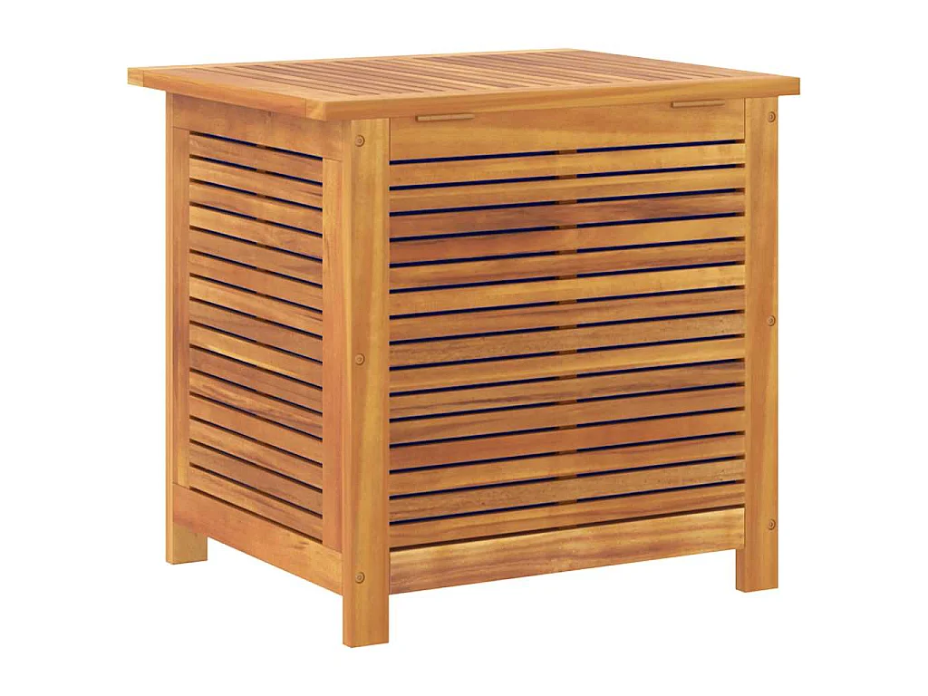 Gartenbox mit Lüftungsschlitzen 60x50x56 cm Massivholz Akazie