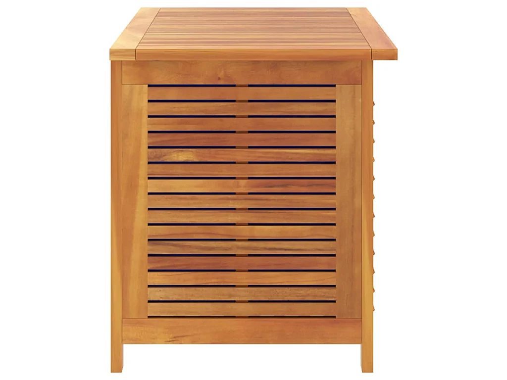 Caixa arrumação jardim c/ veneziana 90x50x56 cm acácia maciça