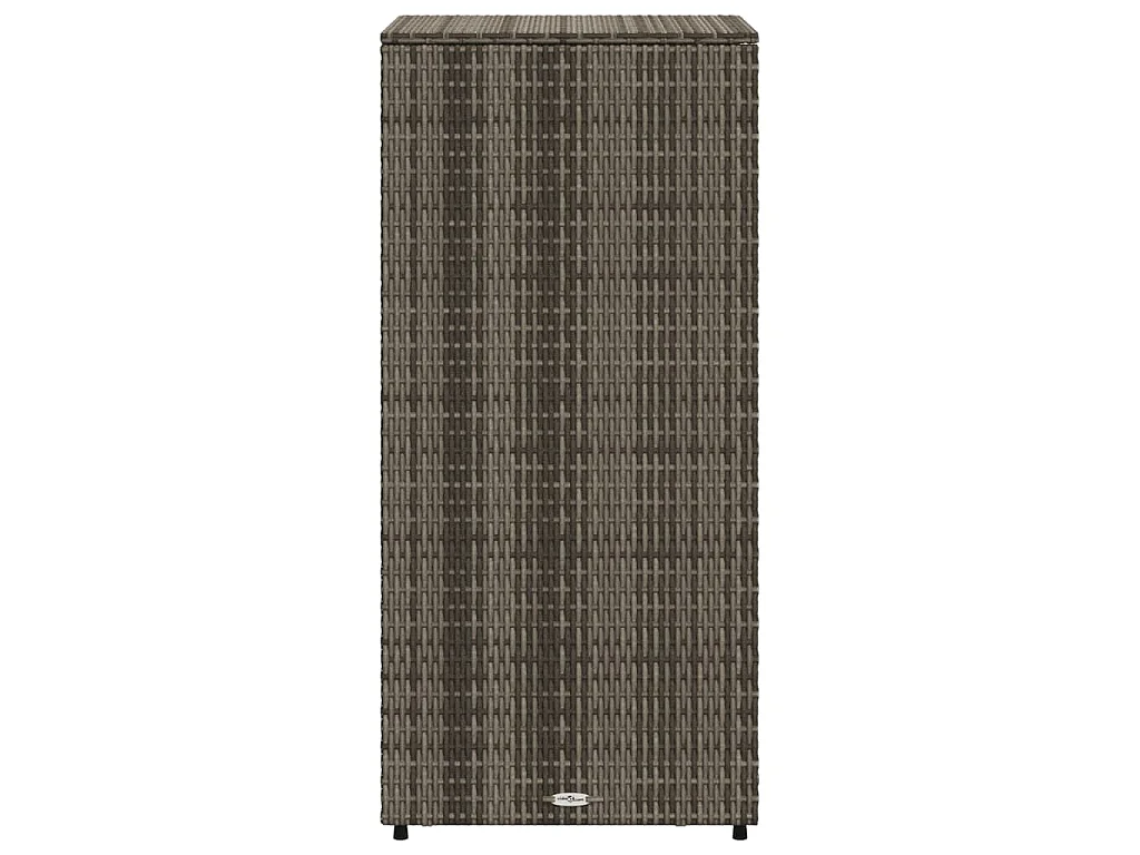 Gartenschrank Grau 50x55x115 cm Poly Rattan