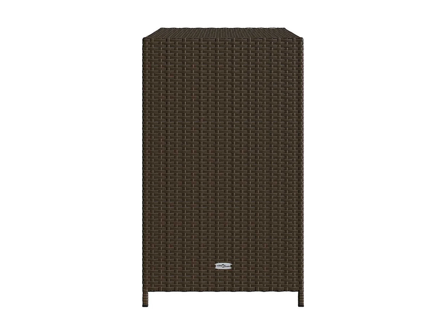 Armoire de rangement de jardin marron 83x45x76cm résine tressée