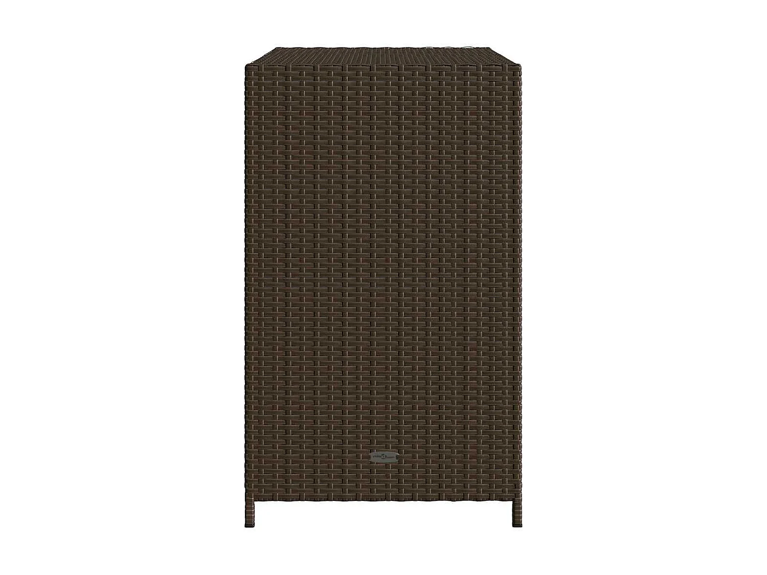 Gartenschrank Braun 83x45x76 cm Poly Rattan
