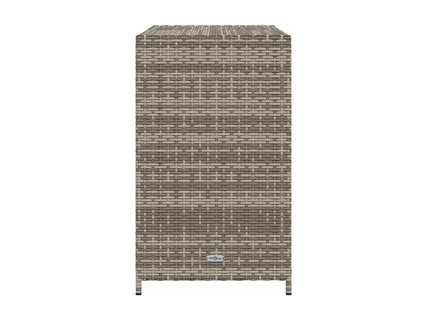 Tuinkast 83x45x76 cm poly rattan grijs