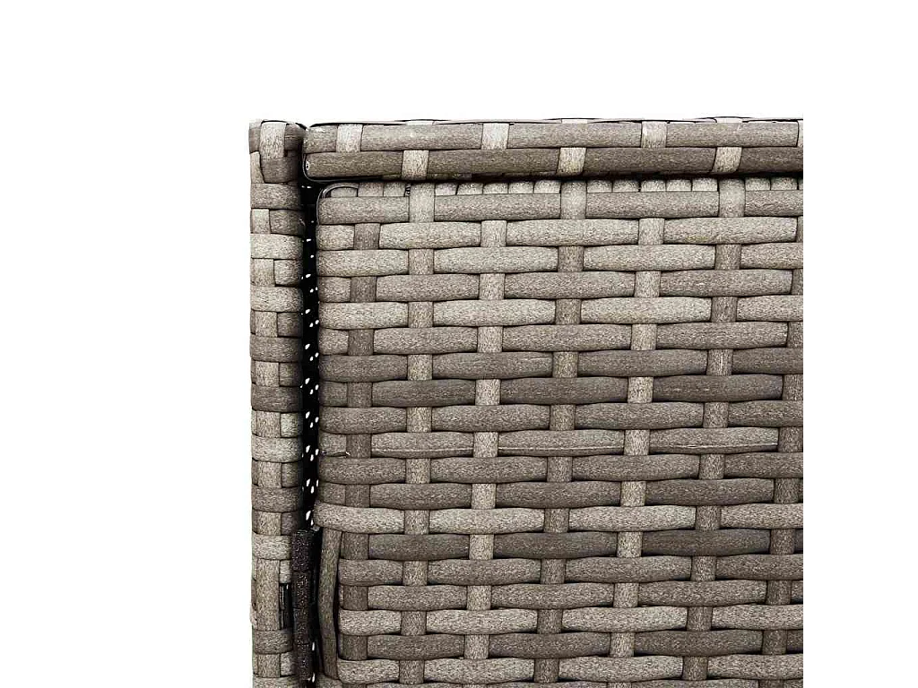 Tuinkast 83x45x76 cm poly rattan grijs