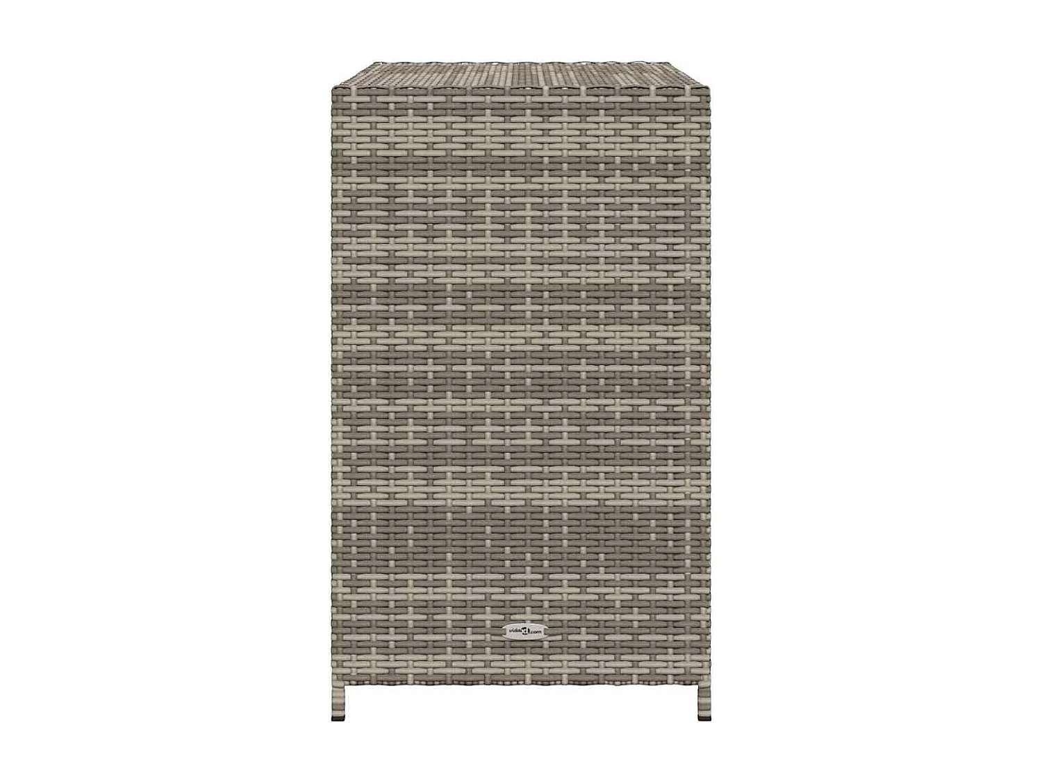 Armoire de rangement de jardin gris 83x45x76 cm résine tressée