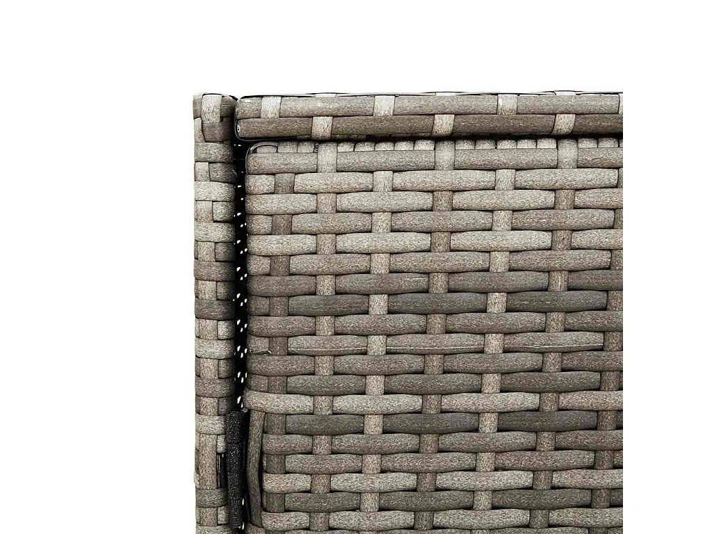 Gartenschrank Grau 83x45x76 cm Poly Rattan