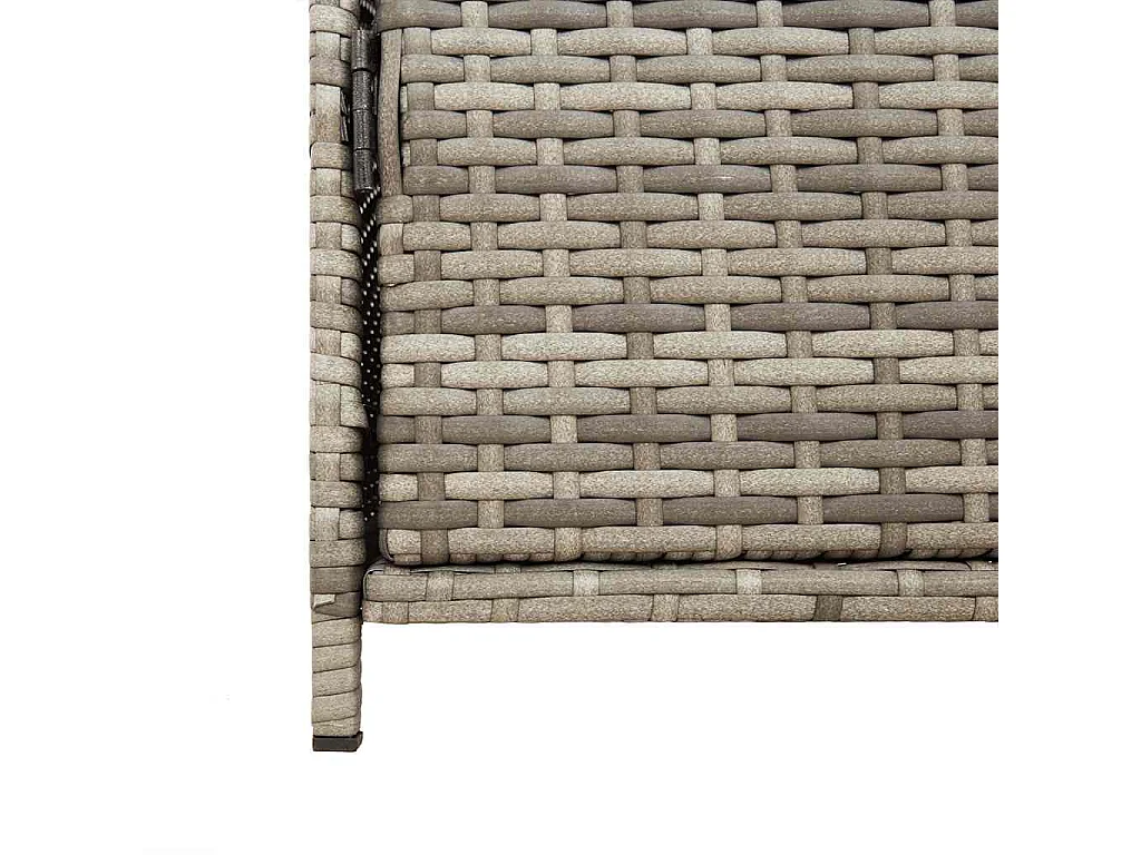 Gartenschrank Grau 83x45x76 cm Poly Rattan