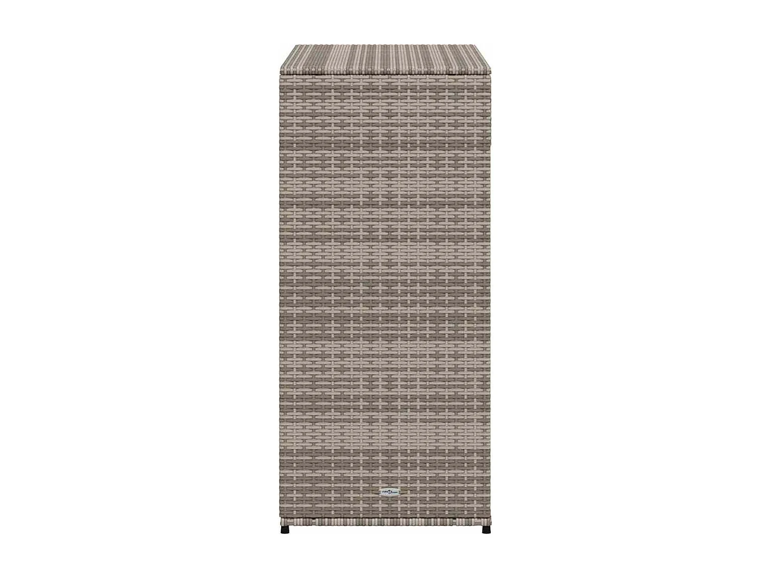 Gartenschrank Grau 105x55x113 cm Poly Rattan