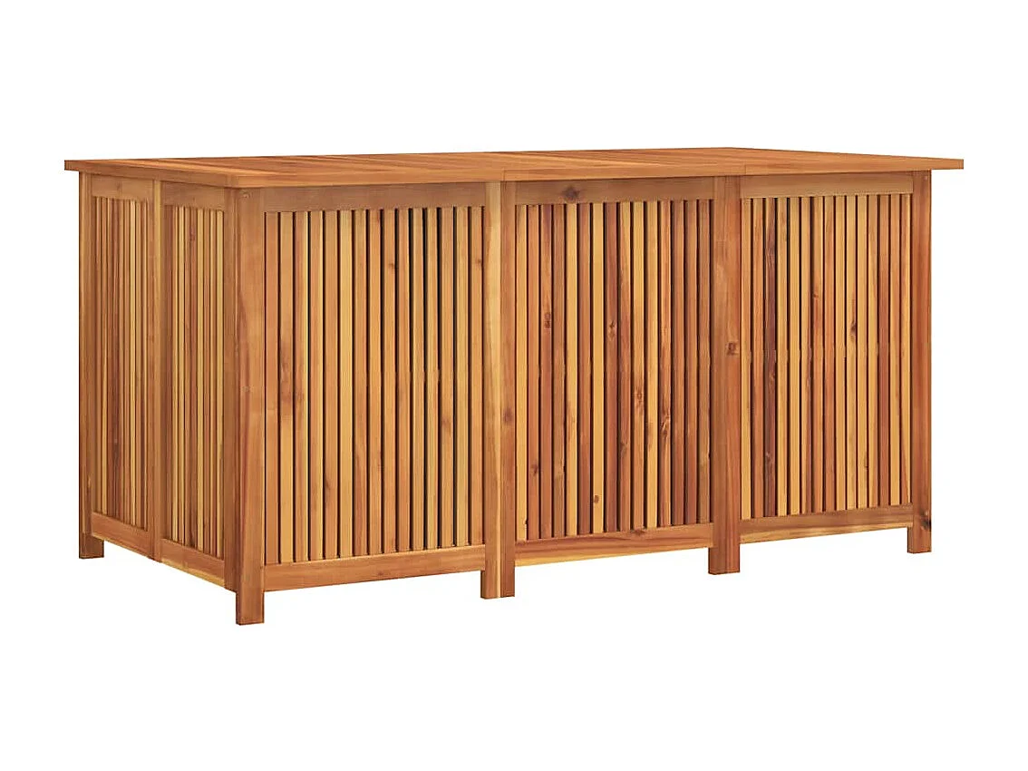 Boîte de rangement de jardin 150x80x75 cm bois massif d'acacia