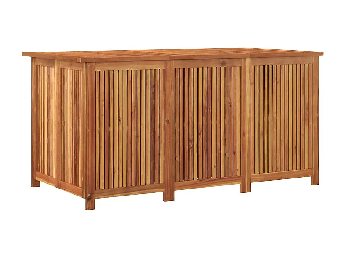 Boîte de rangement de jardin 150x80x75 cm bois massif d'acacia