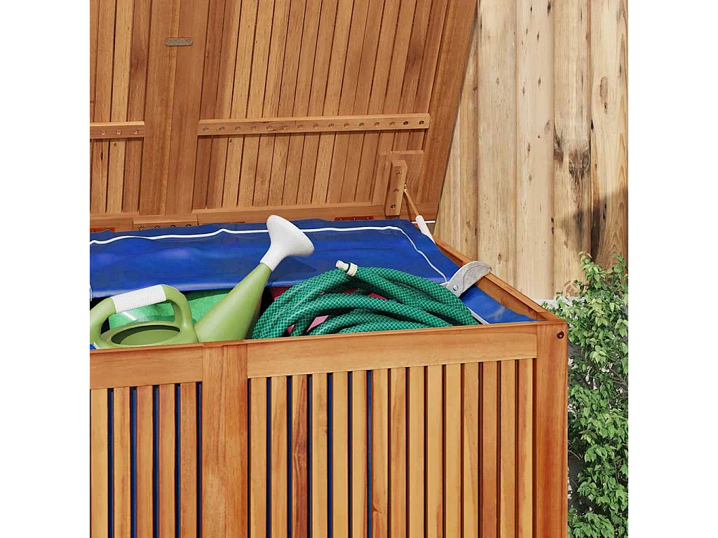 Boîte de rangement de jardin 150x80x75 cm bois massif d'acacia