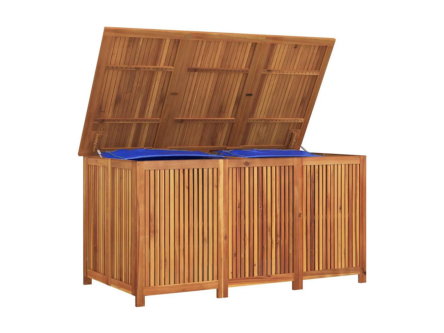 Boîte de rangement de jardin 150x80x75 cm bois massif d'acacia