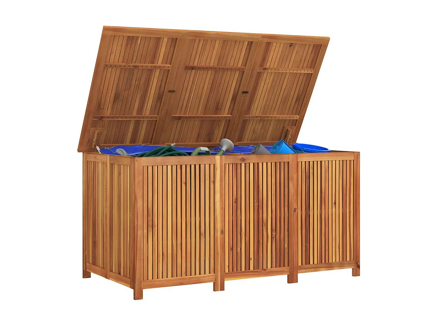 Boîte de rangement de jardin 150x80x75 cm bois massif d'acacia