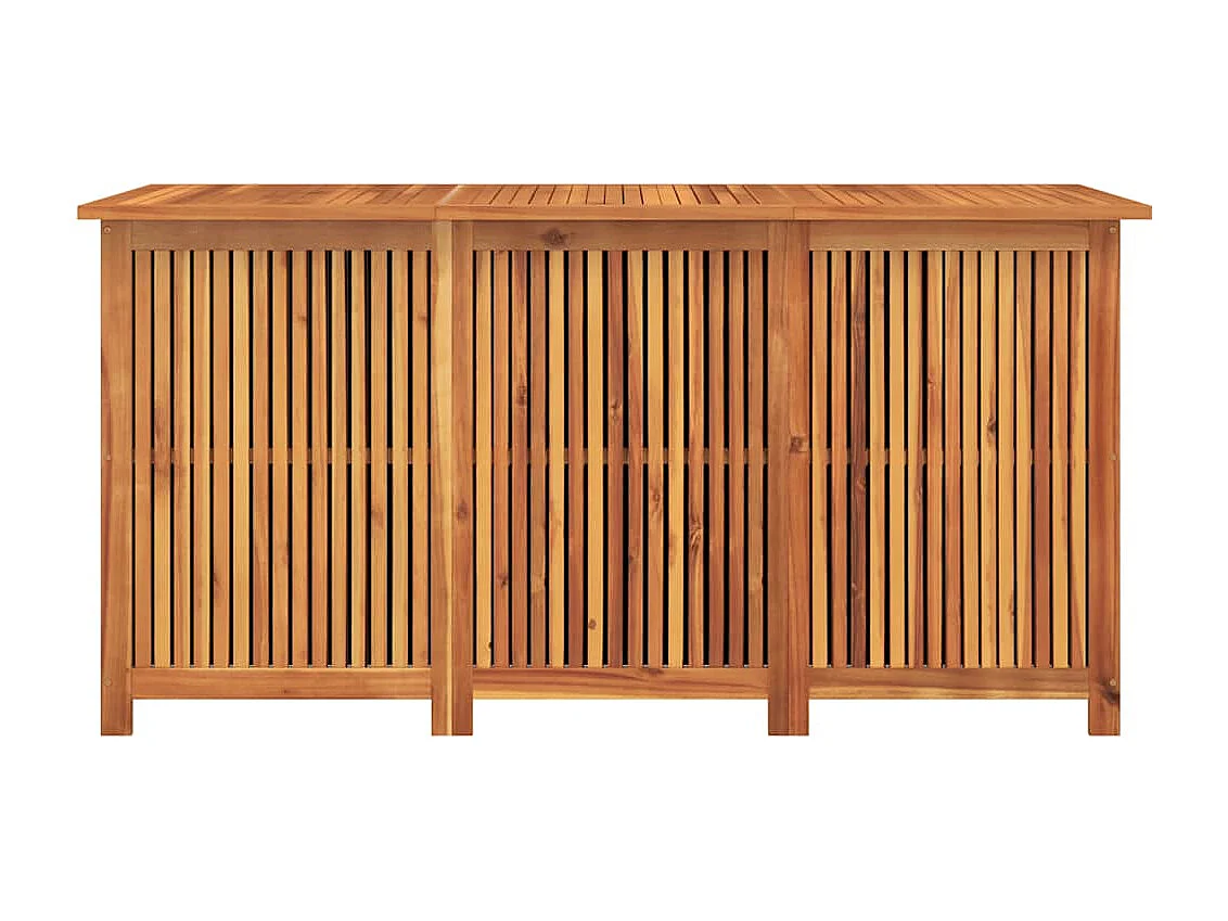 Boîte de rangement de jardin 150x80x75 cm bois massif d'acacia