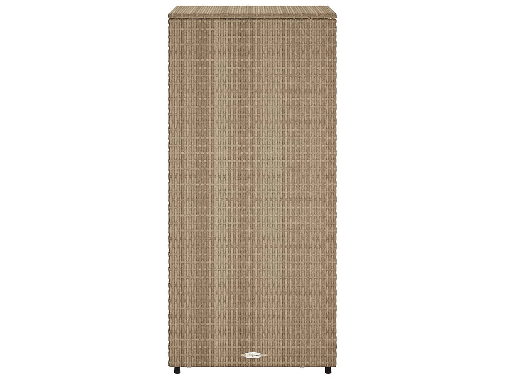 Gartenschrank Beige 50x55x115 cm Poly Rattan