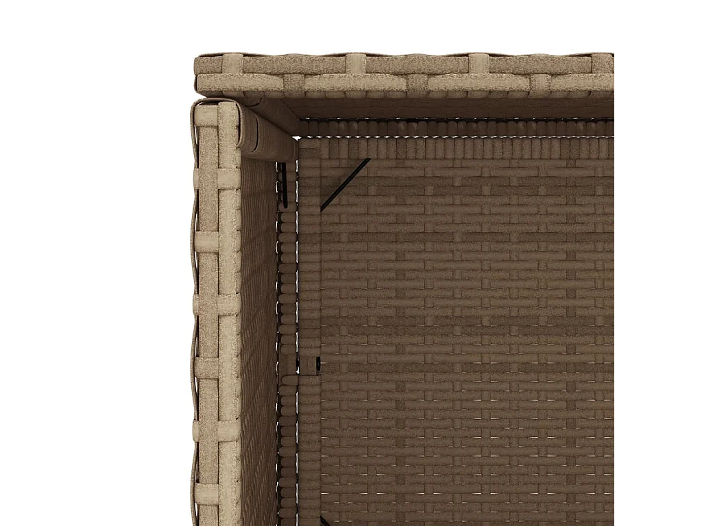 Gartenschrank Beige 50x55x115 cm Poly Rattan